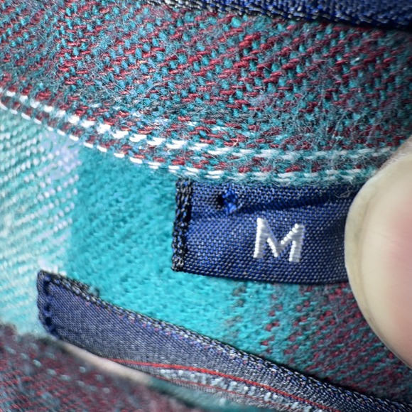 Allen Solly Shirt Mens Medium Kirk Flannel Plaid Button Up Casual Preppy - Picture 5 of 8